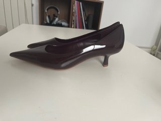 Tacones Mango Burdeos Talla 36 Nuevos