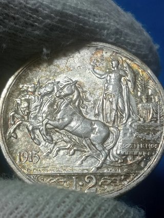 Moneta Argento Regno d'Italia 1915