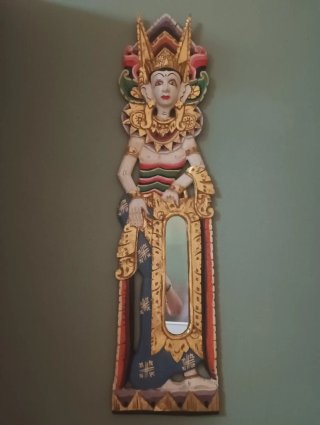 Espejo decorativo madera tallada