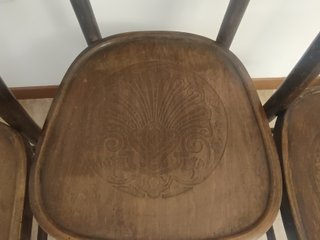 Set 3 Sedie Vintage Legno Stile Thonet