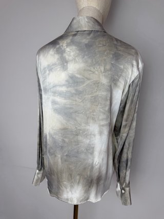 Blusa Peserico Tie-Dye Beige y Gris