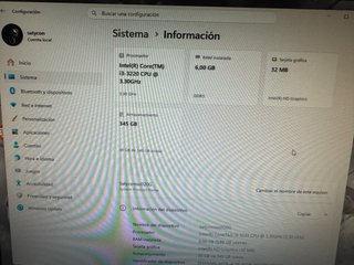 PC sobremesa intel core i3 3220 CPU 3,3 ghz