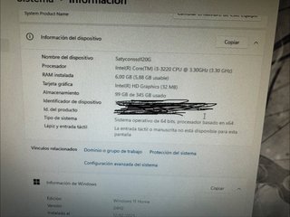 PC sobremesa intel core i3 3220 CPU 3,3 ghz