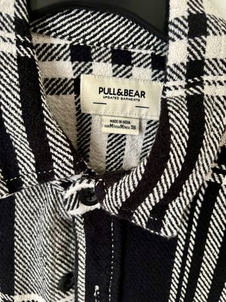 Camicia Pull&Bear Uomo M Flanella Check