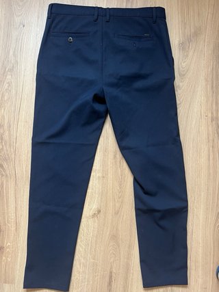 Pantalón Zara Talla 38 Azul Marino
