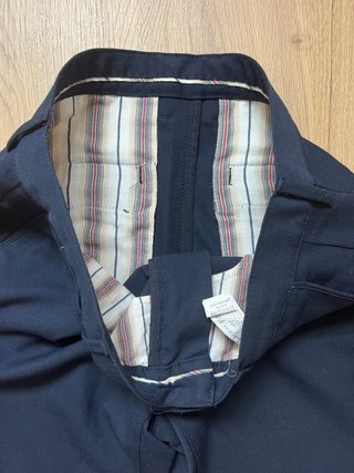 Pantalón Zara Talla 38 Azul Marino