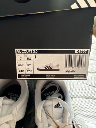 Adidas VL Court 3.0 Blancas Goma