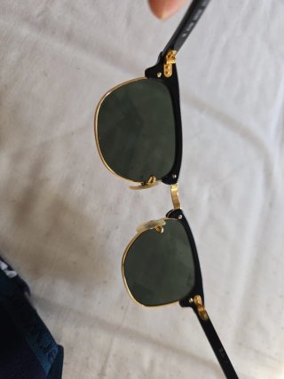 Gafas de sol Ray-Ban Clubmaster Negro/Dorado