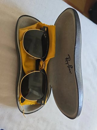 Gafas de sol Ray-Ban Clubmaster Negro/Dorado