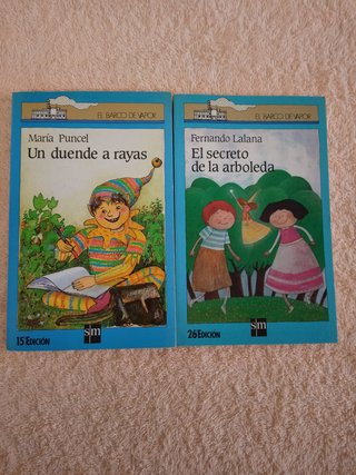 LOTE (VI) DE 10 LIBROS EL BARCO DE VAPOR (azules)