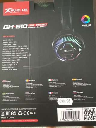 Auriculares Gaming Xtrike Me GH-510 PS