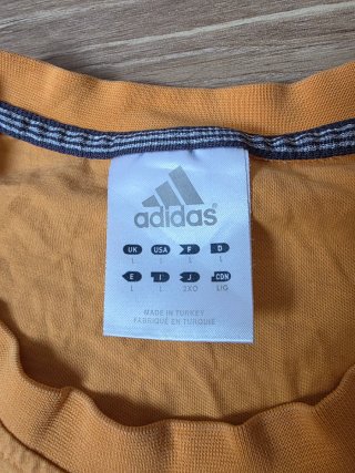 Adidas T-shirt Vintage Big Logo Orange Camiseta