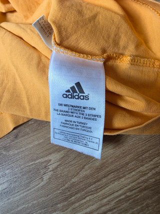 Adidas T-shirt Vintage Big Logo Orange Camiseta