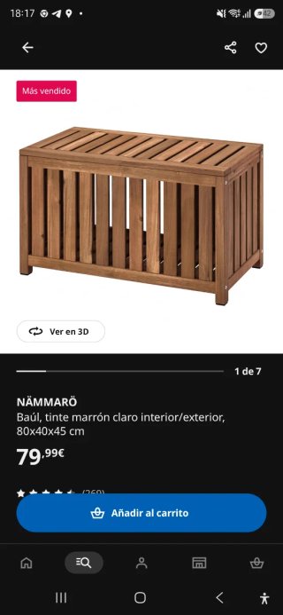 4 Baúles/ cajas de madera para terraza o interior