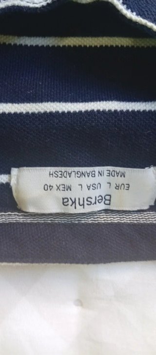 Camisa  polo,Bershka rayas M