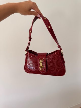 Bolso Yves Saint Laurent Rojo Cocodrilo