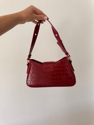 Bolso Yves Saint Laurent Rojo Cocodrilo