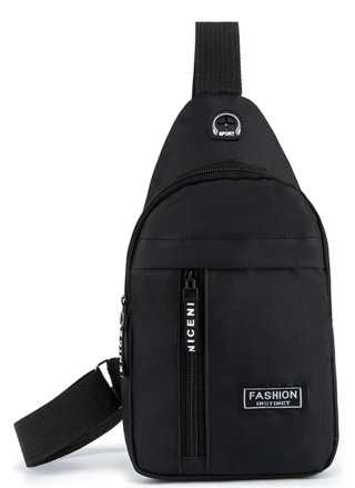 Bandolera hombre negra