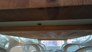 Mesa Terraza/Jardín Madera y Metal