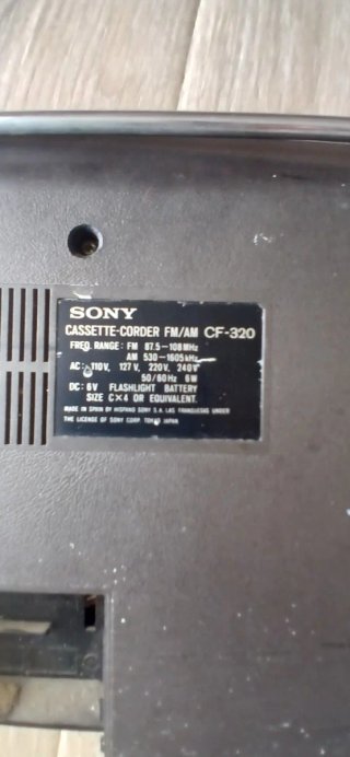 Radio Cassette Sony FM/AM Vintage