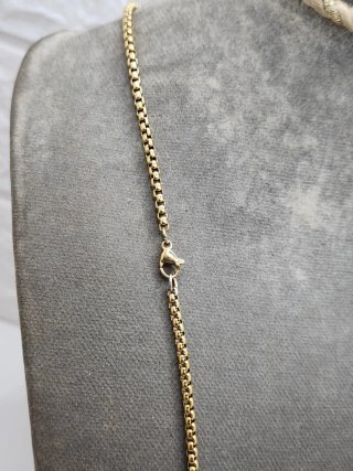 Colgante Cruz Reversible Chapado Oro