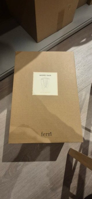 Jarrón Moire Grande Ferm Living Blanco