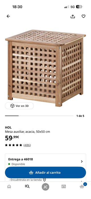 Mesa auxiliar HOL ikea