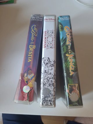 Lote 3 Películas Disney VHS