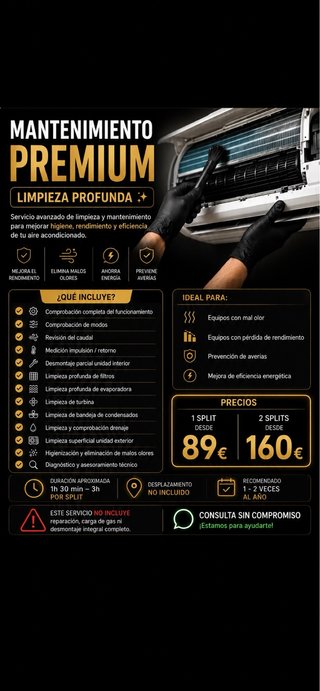 MANTENIMIENTO PREMIUM AIRE ACONDICIONADO