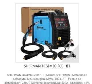 Soldadora Sherman Digimig 200 HIT