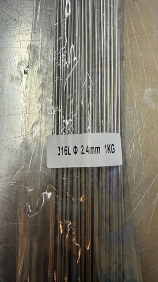 Varillas TIG Acero Inoxidable 2.4mm 316L