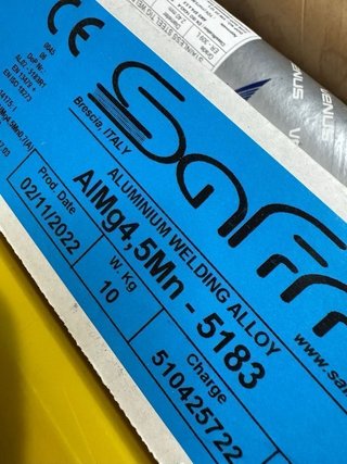 Varillas Tig Aluminio 5183