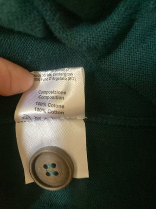 Cardigan verde uomo taglia XL
