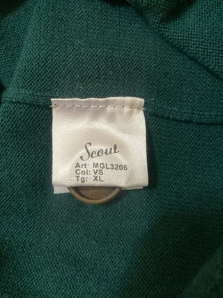 Cardigan verde uomo taglia XL