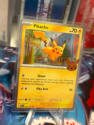 Carta Pokémon Pikachu 062/193