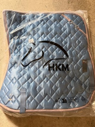 Mantilla HKM para caballo azul claro