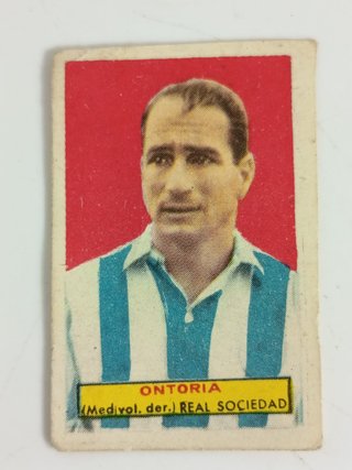 Cromo Antiguo Ontoria Real Sociedad 49/50 Bruguera