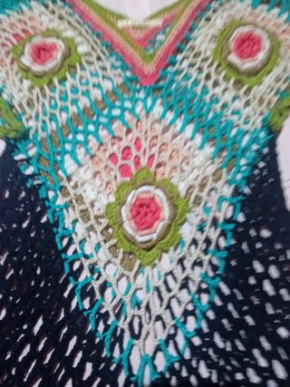 Chaleco Crochet Multicolor Talla Única
