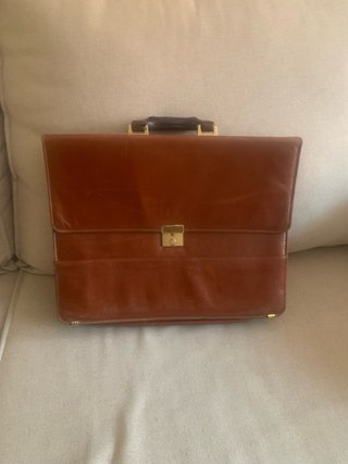 Maletín ejecutivo vintage cuero auténtico