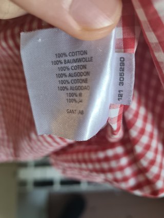 Lote de 2 camisas de cuadros vichy Gant - talla L