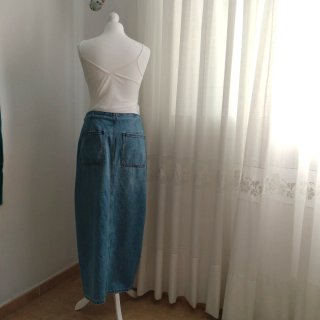 Falda vaquera Zara larga Talla M
