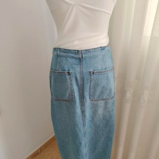 Falda vaquera Zara larga Talla M