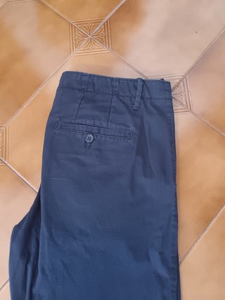 Pantalón Benetton Talla 48 Azul Hombre