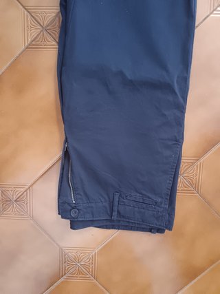 Pantalón Benetton Talla 48 Azul Hombre