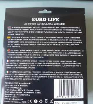 Auriculares Inalámbricos Grises y Plateados