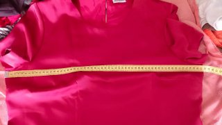 Blusa satinada roja