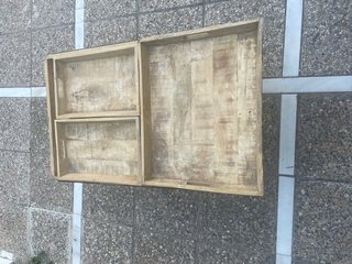 Mesa artesanal forja y madera