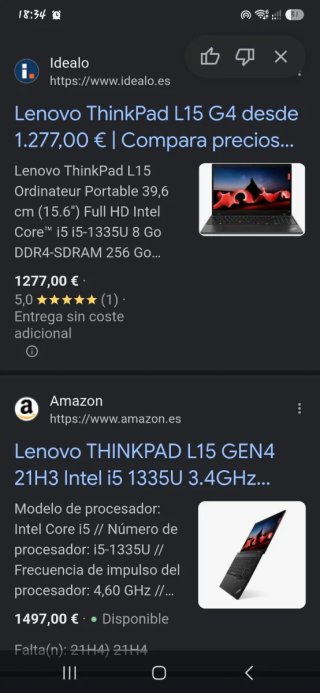 Lenovo L15 GEN4 21H3 Intel i5 1335U 3.4GHz 16GB