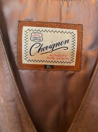 Chaleco Cuero Chevignon XL Marrón