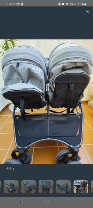 Carrito gemelar vendo o cambio por bugaboo bee